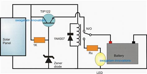 Automatic Solar Light Circuit using a Relay Changeover