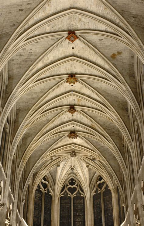 VAULTED CEILING- In architecture, a vault is a self-supporting arched form, usually of stone or ...