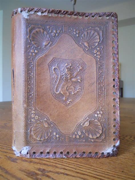 Vintage Leather Book Cover by LostTreasuresRUs on Etsy