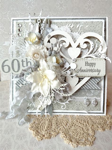 60th Anniversary Card - Scrapbook.com | 60th anniversary, 60 wedding ...