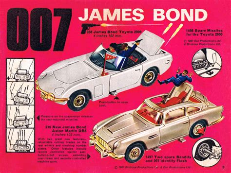 File:James Bond Cars, Corgi Toys (CorgiCat 1968).jpg - The Brighton Toy and Model Index