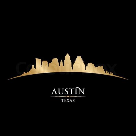 Austin Skyline Silhouette Vector at Vectorified.com | Collection of ...