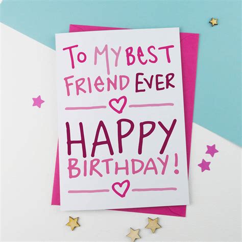 Best Friend Birthday Card By A is for Alphabet