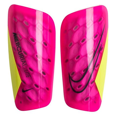 Nike Shin Pads Mercurial Lite Luminous - Pink Blast/Volt/Black