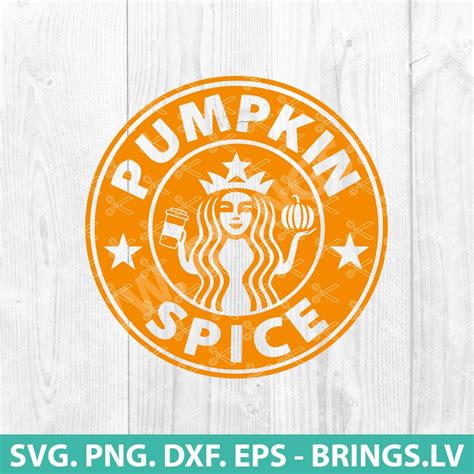 Starbucks Pumpkin Spice SVG, DXF, PNG, Cut Files - Halloween SVG