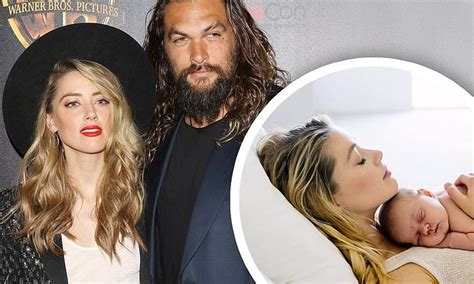 Jason Momoa sends congratulations to Aquaman co-star Amber Heard after she welcomes daughter Ooonagh