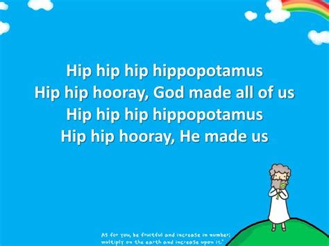 PPT - Hip Hip Hooray (The Hippo Song) PowerPoint Presentation, free download - ID:2114055