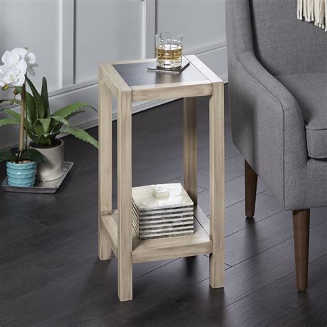 Mallory Wood Square Small Accent Table - Walmart.com - Walmart.com