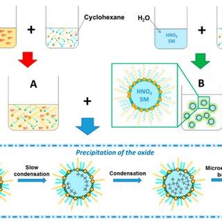 Schematization of the modified microemulsion preparation procedure. | Download Scientific Diagram