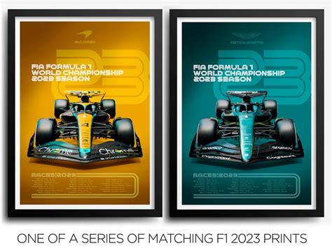 Mclaren F1 2023 Season Poster Print Highly Detailed MCL60 - Etsy