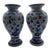 Pair of 1980s Asian Blue & White Vases | Chairish