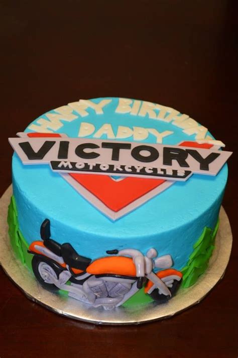 Victory motorcycle cake | Motos, Tortas