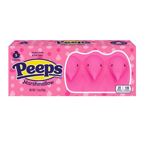 Peeps Pink Chicks 5ct pack — Sweeties Candy of Arizona