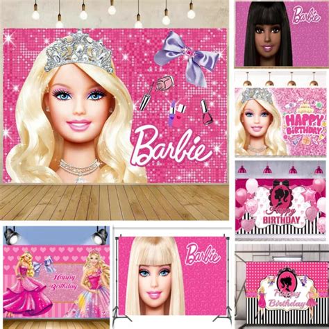 CUSTOM BARBIE PRINCESS Backdrops Girls Birthday Party Background Banner Decor £14.90 - PicClick UK