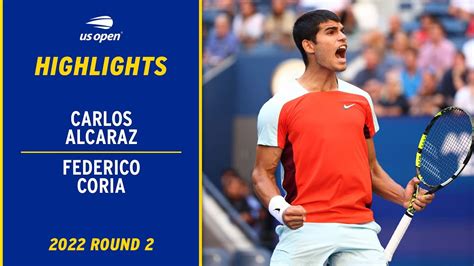 Carlos Alcaraz vs. Federico Coria Highlights | 2022 US Open Round 2 ...