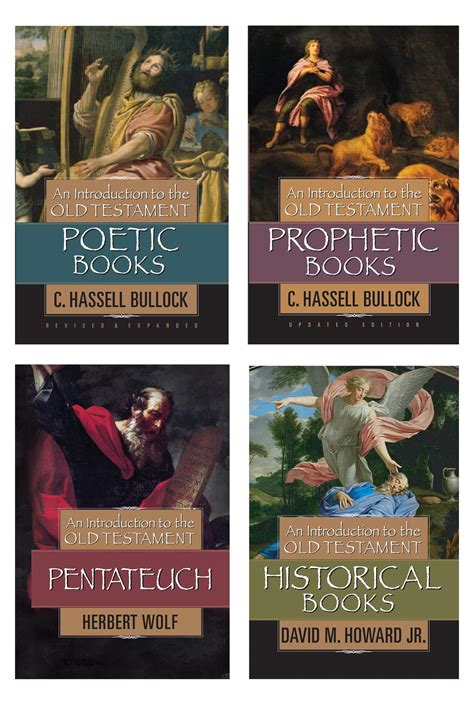 Introduction to the Old Testament, set of four books (Prophetic, Poetic, Pentateuch, Historical ...