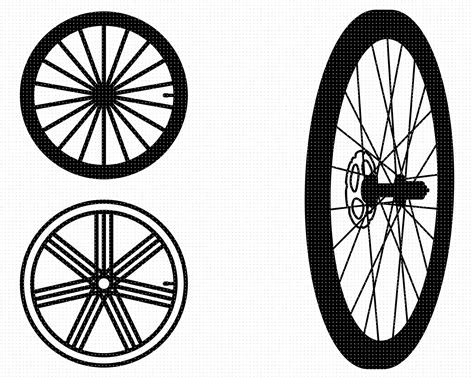 Wheel Cut Files For Silhouette Wheel Dxf Wheel Files for Cricut Wheel ...