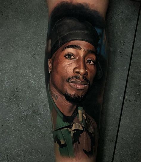 Iconic 2Pac Arm Tattoo Design