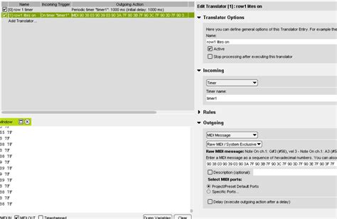 Midi Newbie trying to light up a midi controller - Bome Forums Archive 2005 - 2016