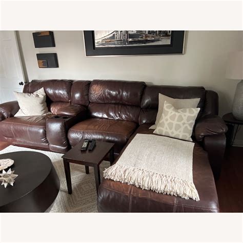 Coaster Fine Furniture Leather Reclining Sofa - AptDeco