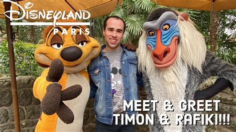 Disneyland Paris: Meet & Greet Timon & Rafiki (The Lion King)!!! - YouTube