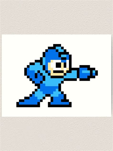 "Mega Man Pixel Art" Art Print for Sale by MouldyWarrior | Redbubble