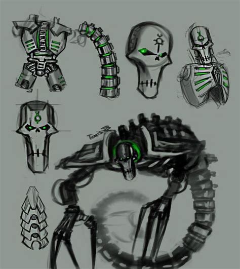 Warhammer 40K Necron Concept Art