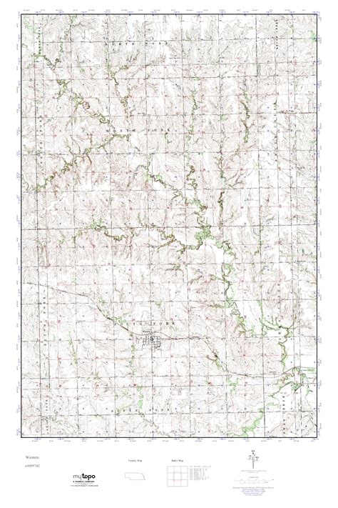 MyTopo Western, Nebraska USGS Quad Topo Map