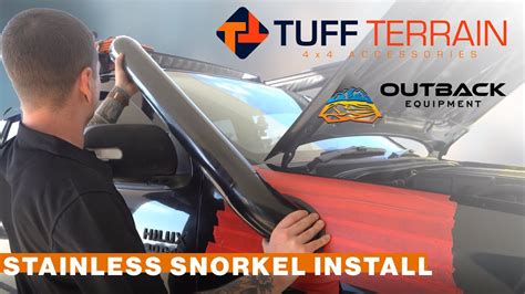 How to install a stainless steel snorkel on a 4WD - Tuff Terrain - YouTube