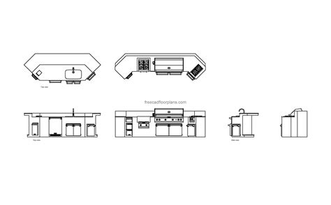 KitchenAid Outdoor Grill - Free CAD Drawings