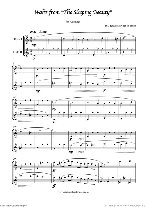 Tchaikovsky - Waltz from The Sleeping Beauty PDF sheet music file for ...