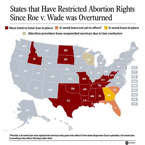 Map: How abortion access has shifted in year since Roe v. Wade was ...