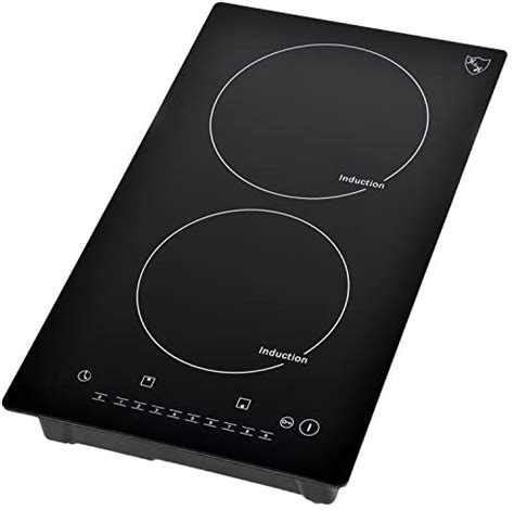 K&H 2 Burner 12" Built-in Induction Electric Stove Ceramic Cooktop 12 Inch 220V 3100W INDV-3102 ...