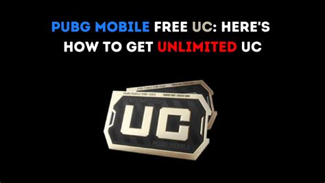 PUBG Mobile Free UC: Here’s How to Get Unlimited UC