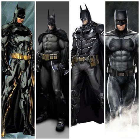 Arriba 60+ imagen batman suit comparison - Abzlocal.mx