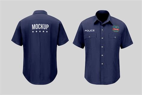 Premium PSD | Police shirt mockup