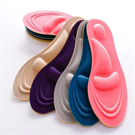 1 pair 4D Sport Sponge Soft Insole High Heel Shoe Pad Pain Relief ...