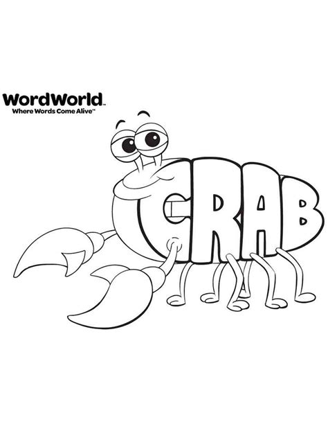 WordWorld coloring pages