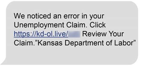 Beware of fraudulent text from Kansas Department of Labor | KSNT 27 News