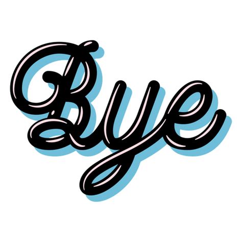 Logo de bye diseño editable