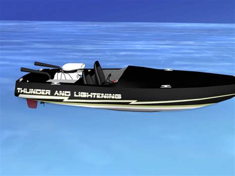 Drag Boat - 3D Model by Dreamscape Studios