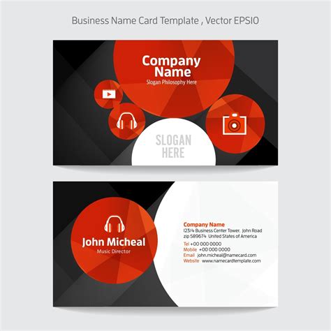 Template business name card 2248454 Vector Art at Vecteezy