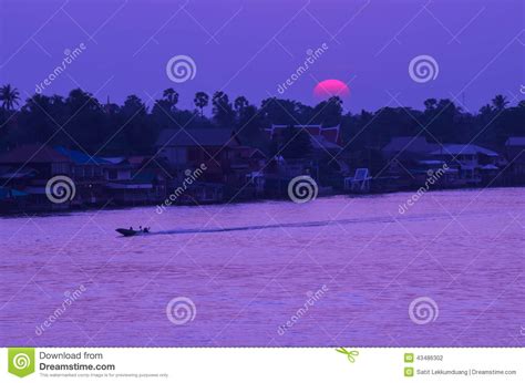 Silhouette speed boat stock photo. Image of wonderful - 43486302