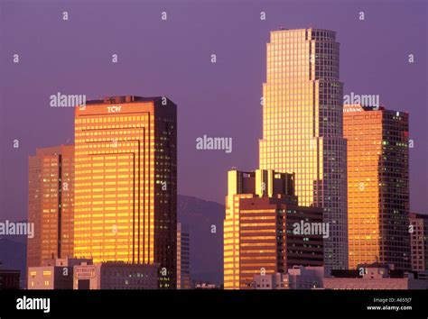 Los Angeles Skyline, California, United States of America Stock Photo ...