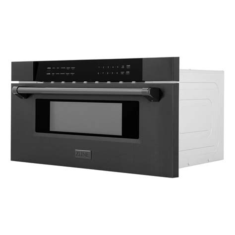 ZLINE 30 Inch 1.2 cu. ft. Built-In Microwave Drawer In Black Stainless ...