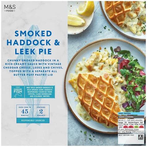 M&S Smoked Haddock & Leek Pie Frozen | Ocado