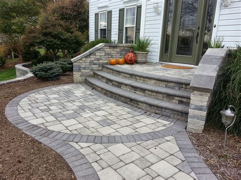 Paver Front Entryway in Woodstock, MD | Life Time Pavers