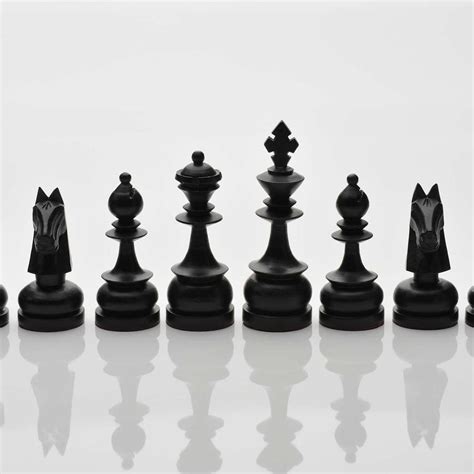 Black Chess Pieces Multi Panel Canvas Wall Art