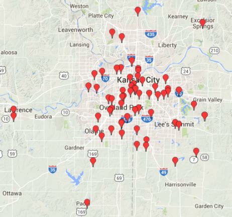 KC BBQ Guide Map - KCFoodGuys.com