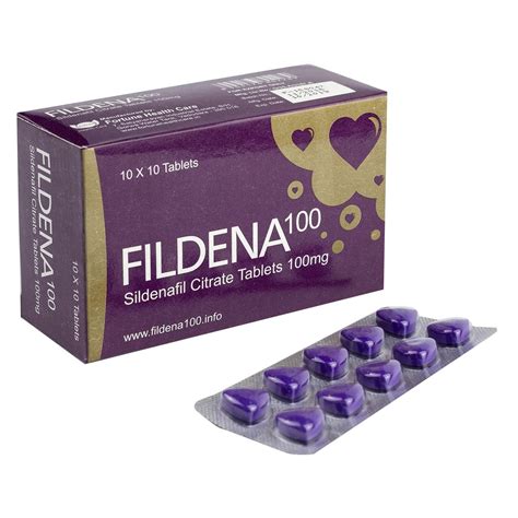 Fildena 100, Packaging Size: 1x10 Tablets Per Strip, Fortune Healthcare, | ID: 22982323333